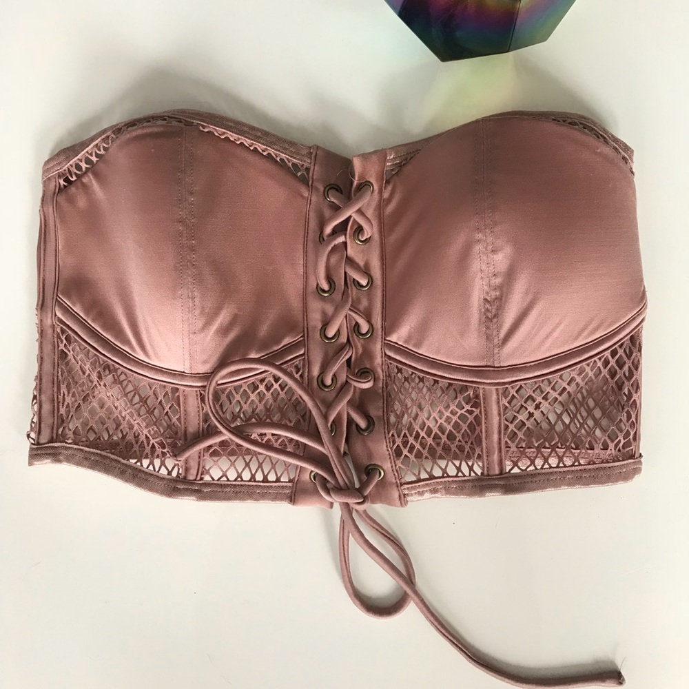 Urban Outfitters corset tube top shirt crop top